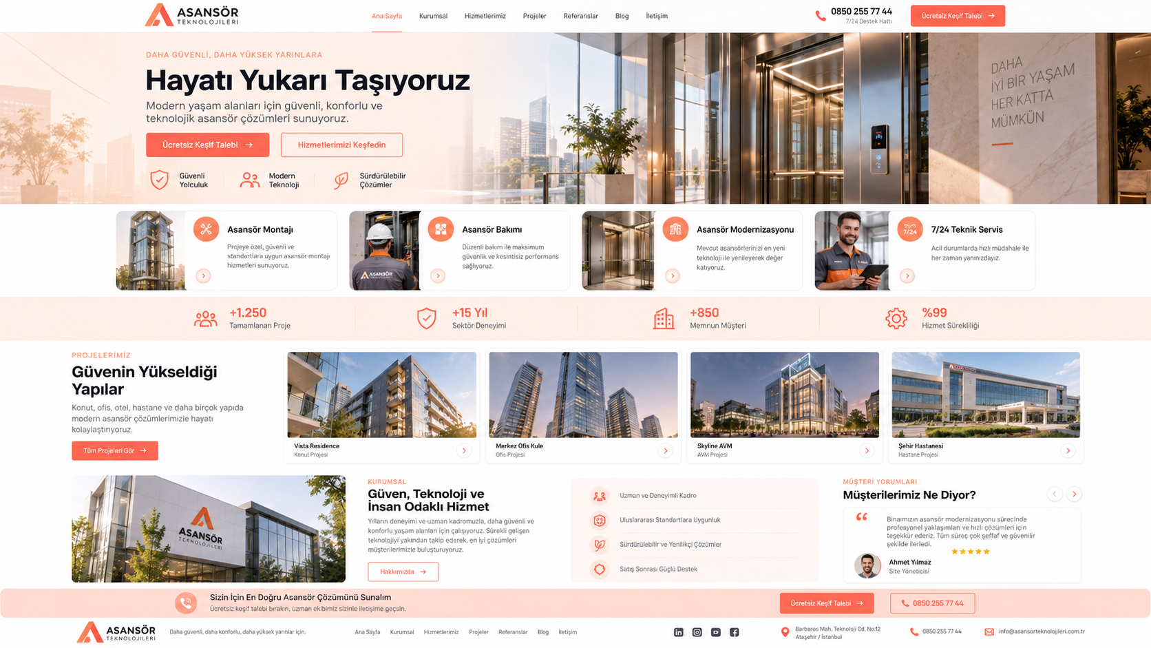 Asansör Teknolojileri · Mercan Modern